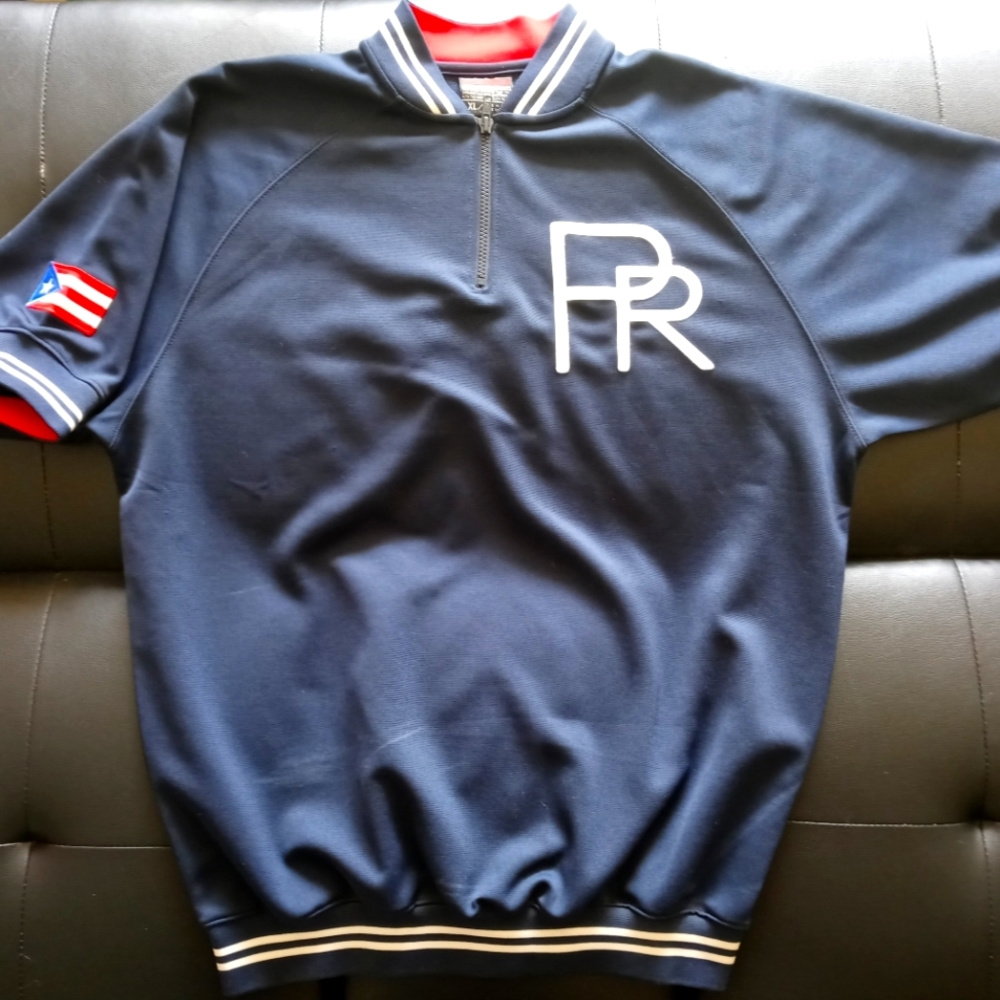 RARE! Vintage Fubu "Boriqua" half-zip pullover